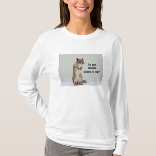 Funny Chipmunk Picture T_Shirt