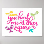 Funny Chips And Queso Mexican Party Decor at Zazzle
