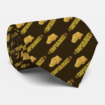 Funny Chipsologist Potato Chip Lovers Tie by OlogistShop at Zazzle