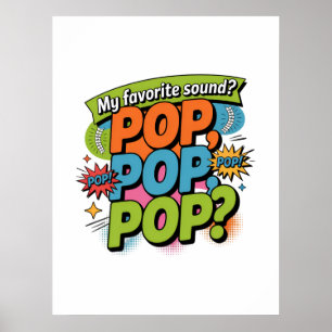 Funny Chiropractor Pop Sound Gift Poster