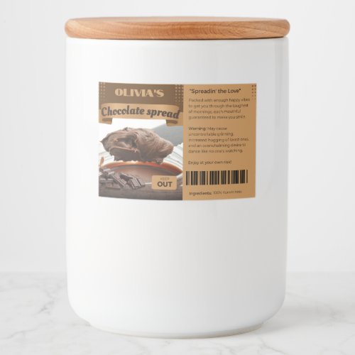 FUNNY Chocoholics Named Chocolate Spread Labels