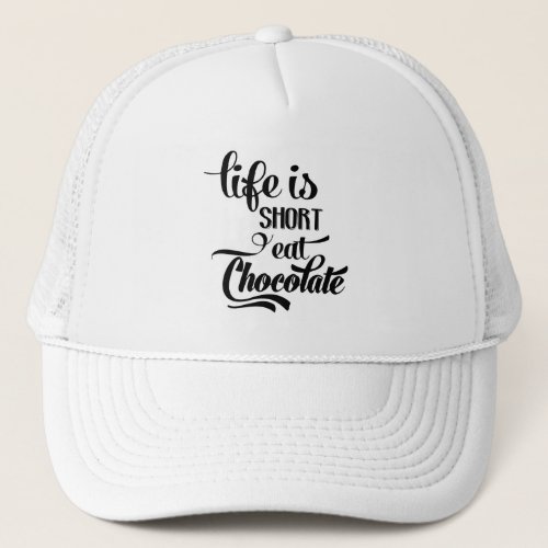 Funny Chocolate Addict Chocolate Lover Candy Bar Trucker Hat