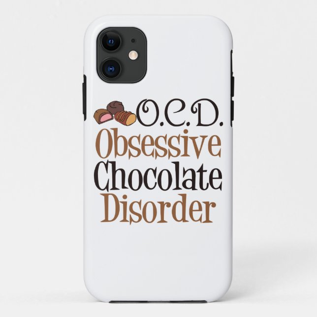 Funny Chocolate Case-Mate iPhone Case (Back)