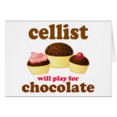 Funny Chocolate Cello Card (Front Horizontal)
