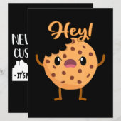 Funny Chocolate Chip Cookie A Bite Taken Out (Front/Back)