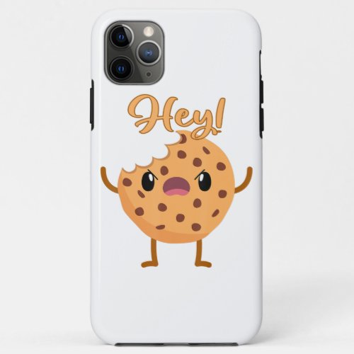 Funny Chocolate Chip Cookie A Bite Taken Out Mad iPhone 11 Pro Max Case