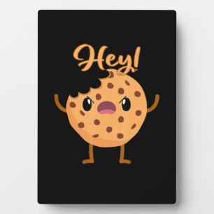 Funny Chocolate Chip Cookie A Bite Taken Out Plaque