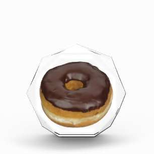 Funny Chocolate Dipped Doughnut Acrylic Award