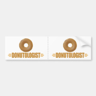 Funny Chocolate Donut Lover Bumper Sticker