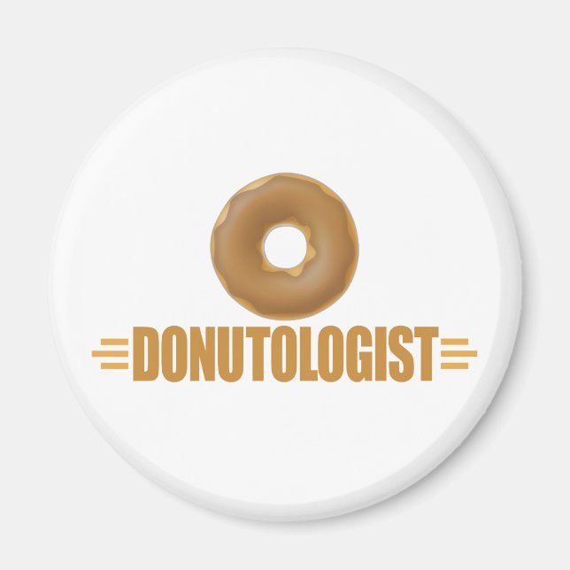 Funny Chocolate Donut Lover Magnet (Front)