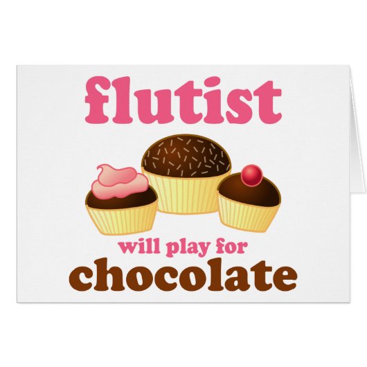 Funny Chocolate Flute (Front Horizontal)