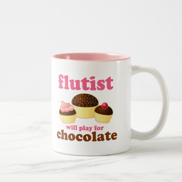 Funny Chocolate Flute Coffee Mug