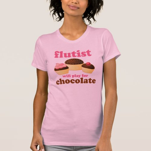 Funny Chocolate Flute T_Shirt
