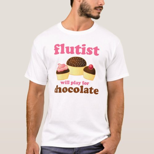 Funny Chocolate Flute T_Shirt