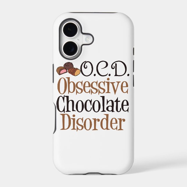 Funny Chocolate Iphone Case (Back)