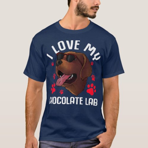 Funny Chocolate Labrador Retriever Gift Men Lab T_Shirt