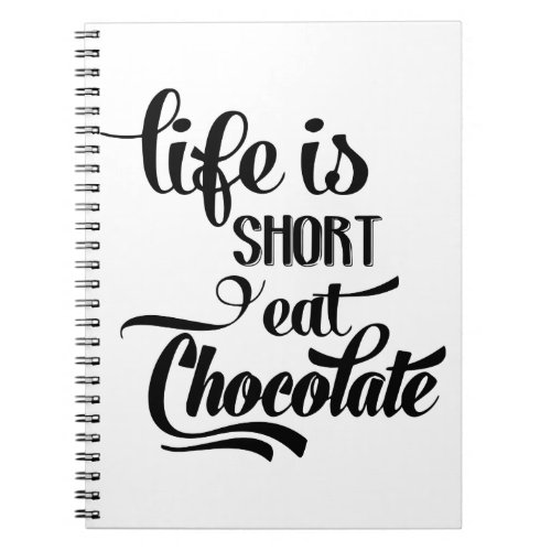 Funny Chocolate Lover Chocoholic Foodie Diet Cook Notebook
