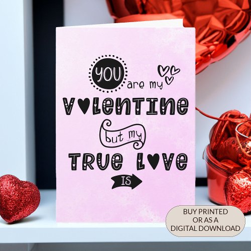 Funny Chocolate Lover Valentines Day Holiday Card