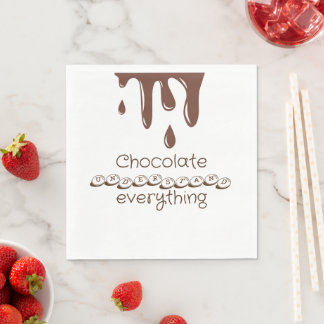 Funny chocolate napkins