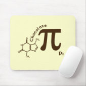 Funny Chocolate Pi Day Chocolate Pi Mousepad (With Mouse)