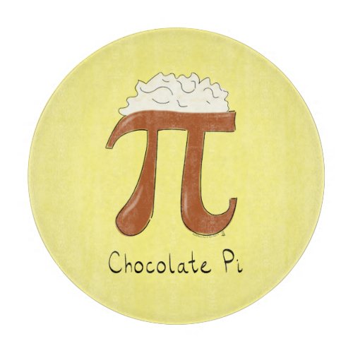 Funny Chocolate Pi Symbol Math Teacher Cutting Board