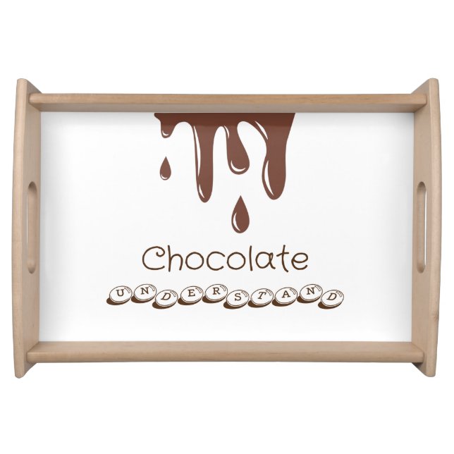 Funny Chocolate  Serving Tray (Front)