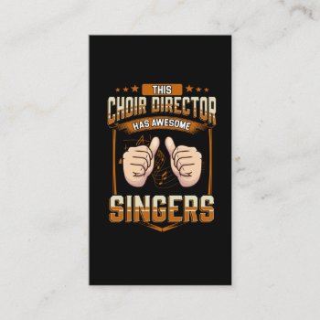 Funny Choir Director Saying Choir Singing Business Card by Designer_Store_Ger at Zazzle