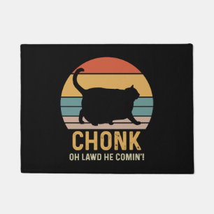 Funny Chonk Cat Meme Doormat