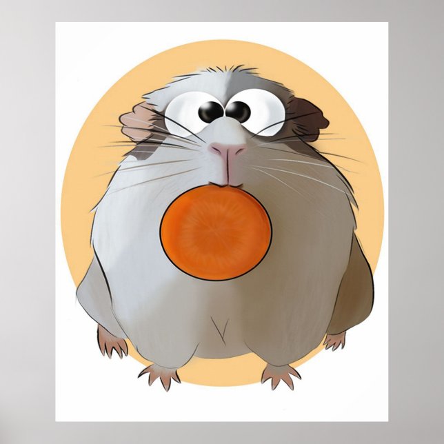 Funny Chouchou The Guinea Pig Gift Lovers Poster (Front)