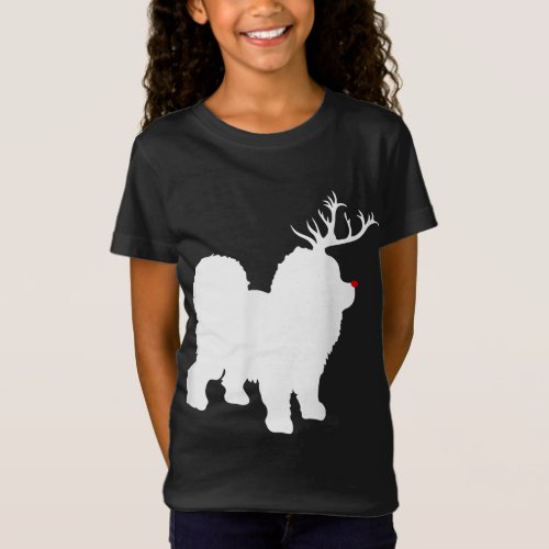 Funny Chow Chow Dog Christmas Reindeer Antlers Xma T_Shirt