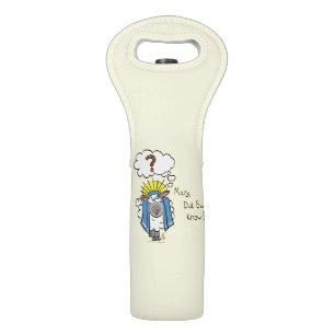 Funny Christian Christmas Cute Sheep Cartoon Wine Bag