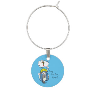 Funny Christian Christmas Cute Sheep Wine Charm