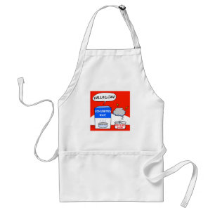 Funny Christian Cook Hallelujah Food Cartoon Adult Apron
