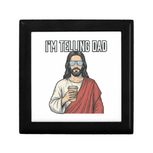 Funny Christian Dad Quote Vintage Gift Box