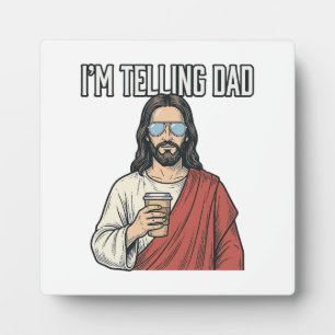 Funny Christian Dad Quote Vintage Plaque