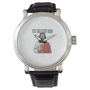 Funny Christian Dad Quote Vintage Watch