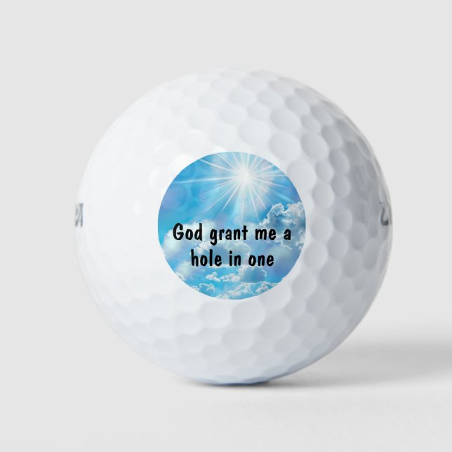 Funny Christian Faith Golf Balls (Front)