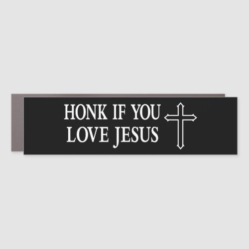 Funny christian Honk if You Love Jesus  Bumper Sti Car Magnet