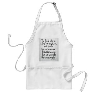 Funny Christian Religious Quote GK Chesterton Adult Apron
