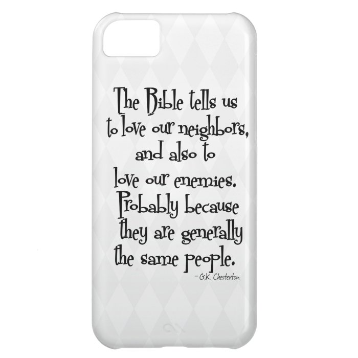 Funny Christian Religious Quote GK Chesterton iPhone 5C Covers