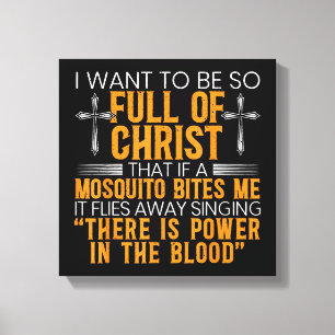 Funny Christian Religious Servant Of God Faithful Canvas Print