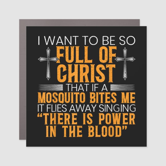 Funny Christian Religious Servant Of God Faithful  Car Magnet (Front)