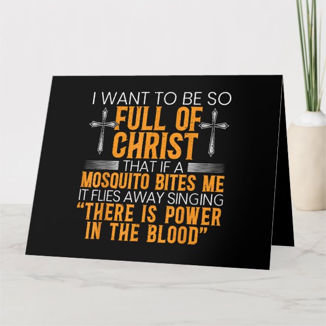 Funny Christian Religious Servant Of God Faithful  Card (Front)