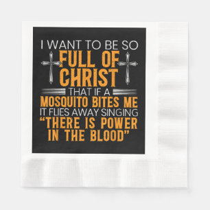 Funny Christian Religious Servant Of God Faithful  Napkins