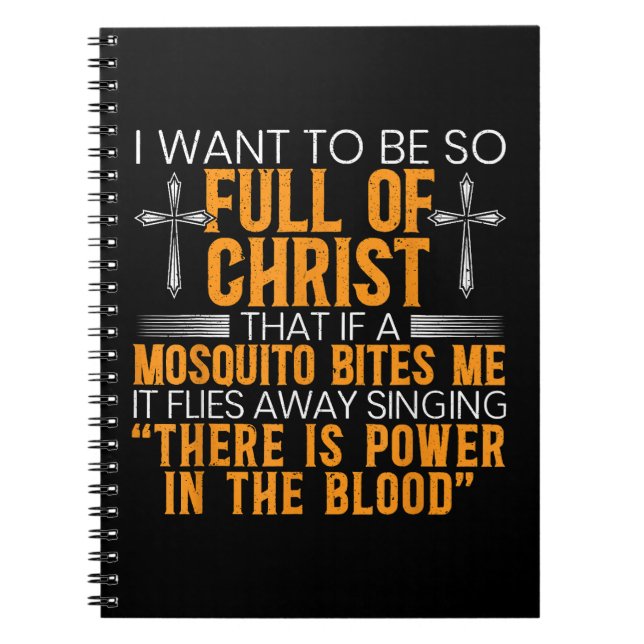 Funny Christian Religious Servant Of God Faithful  Notebook (Front)