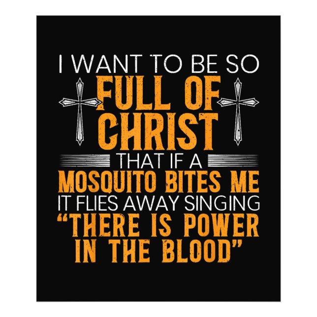 Funny Christian Religious Servant Of God Faithful  Photo Print (Front)