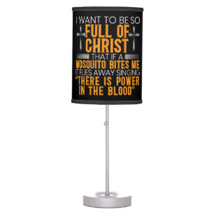 Funny Christian Religious Servant Of God Faithful Table Lamp