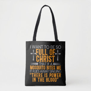 Funny Christian Religious Servant Of God Faithful Tote Bag