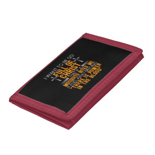 Funny Christian Religious Servant Of God Faithful Trifold Wallet