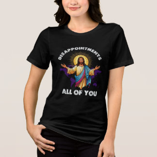 Funny Christian T-shirt | Jesus Meme Tri-Blend Shirt